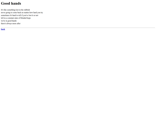 poems/goodhands screenshot