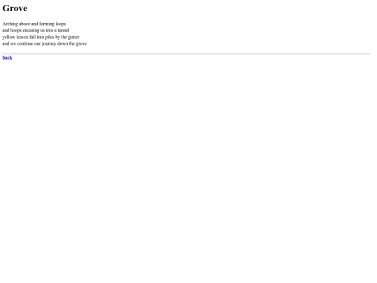 poems/grove screenshot