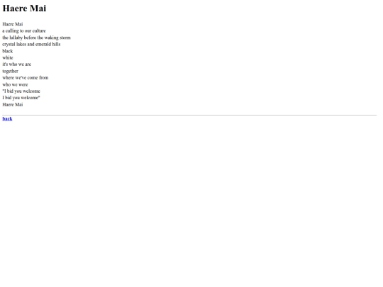 poems/haeremai screenshot