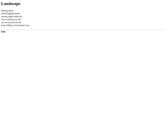 poems/landscape screenshot