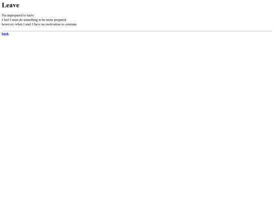 poems/leave screenshot