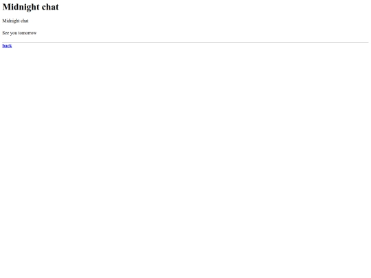 poems/midnightchat screenshot