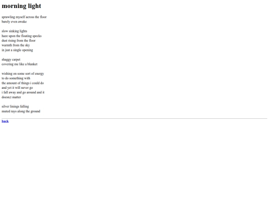 poems/morninglight screenshot