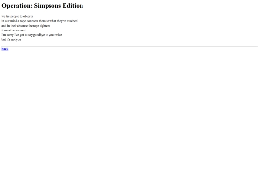 poems/operationsimpsonsedition screenshot