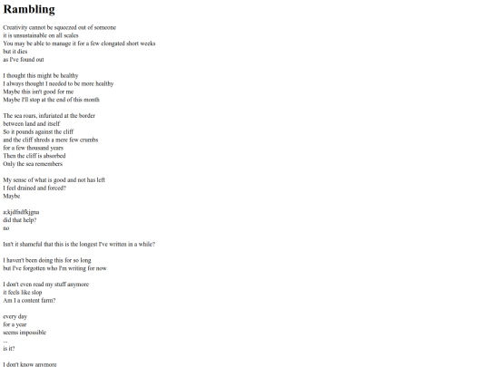 poems/rambling screenshot
