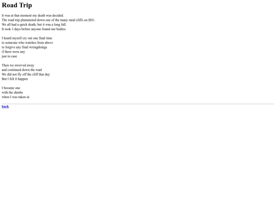 poems/roadtrip screenshot
