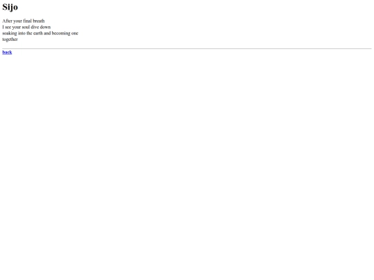 poems/sijo screenshot