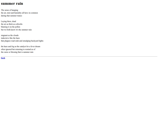 poems/summerrain screenshot
