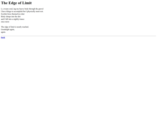 poems/theedgeoflimit screenshot