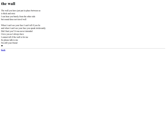 poems/thewall screenshot