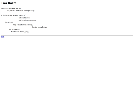 poems/twodoves screenshot