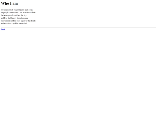 poems/whoiam screenshot