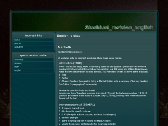 revision/english screenshot