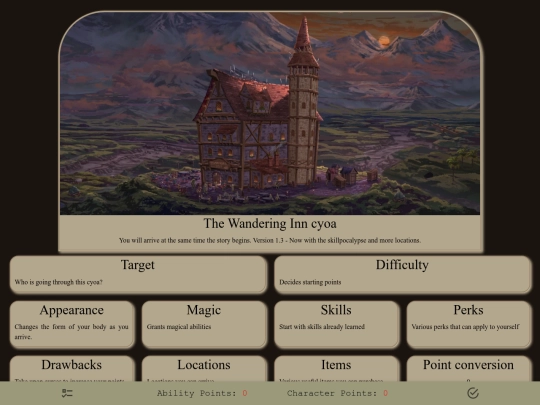 cyoa screenshot