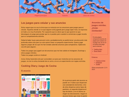 Español/juegos screenshot