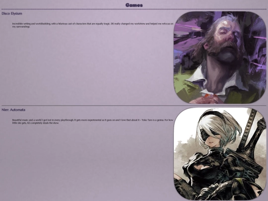 home/about-me/games/games screenshot