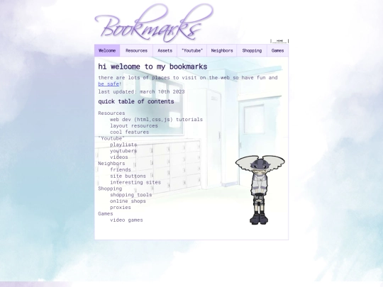 bookmarks screenshot
