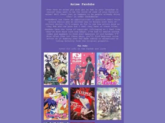 weeb/anime/fandubs screenshot