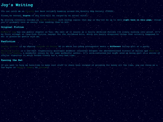 writing screenshot