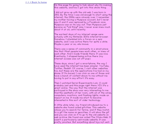 pages/aboutpage screenshot