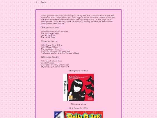 pages/games screenshot