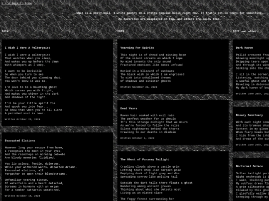 pages/poetry screenshot