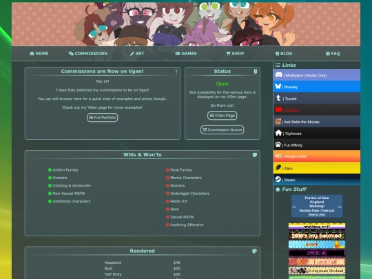 commissions screenshot
