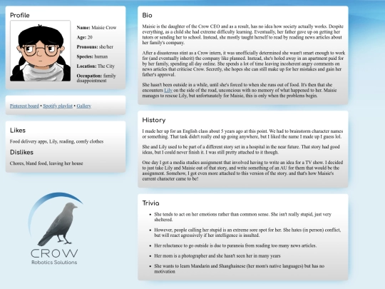 crow/maisie screenshot