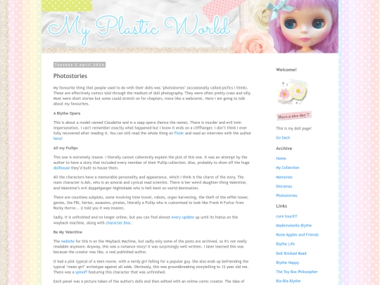 dolls/stories screenshot