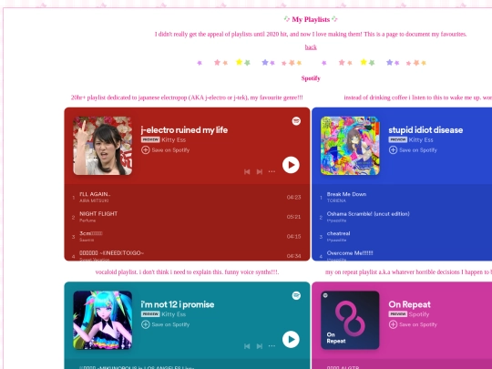 playlist screenshot