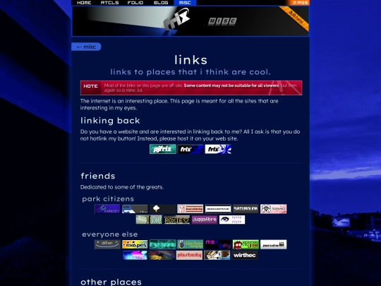 misc/links screenshot