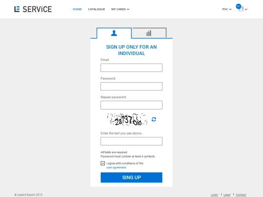 sites/leservice/singUp screenshot
