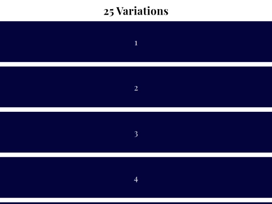 25-variations screenshot