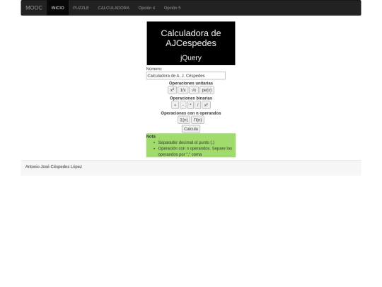 Calculadora screenshot