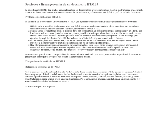 Seccionesylineas screenshot