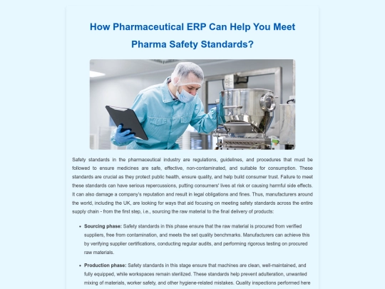 how-pharmaceutical-erp-can-help-you-meet-safety-standard screenshot