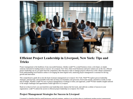 efficient-project-leadership-in-liverpool-new-york-tips-and-tricks screenshot