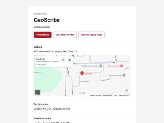 geoscribe-gbp/citations/5cb4dc79-4532-405c-9c56-1603ccebe2ef/5d377de5-0676-4386-9cd5-cf4e78b395b5/ebbc44c7-a625-40b5-a6aa-4055608c5ea5 screenshot