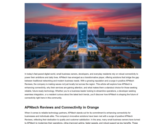 spotlight-on-apntech-how-it-s-enhancing-connectivity-in-orange-ca screenshot