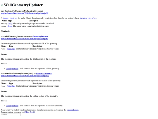 resources/cesium/engine/Build/Documentation/WallGeometryUpdater screenshot