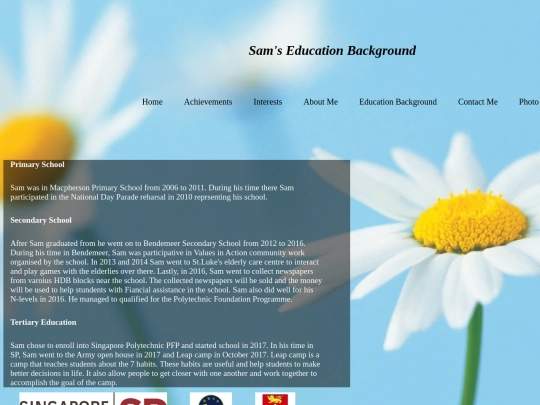 educationalbackground screenshot