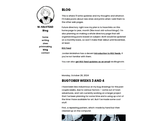 blog screenshot