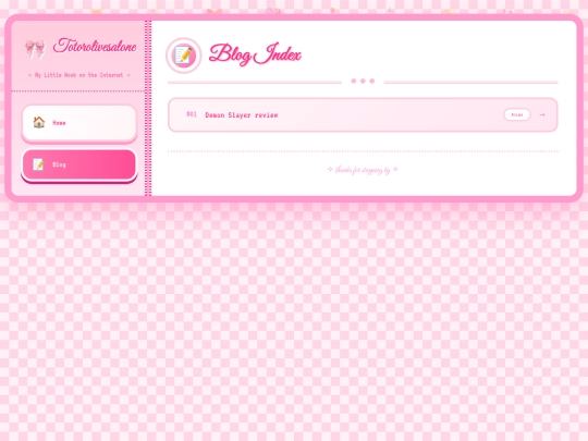blog screenshot