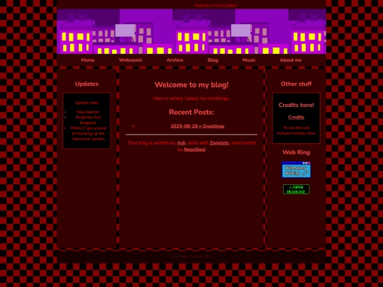 blog screenshot