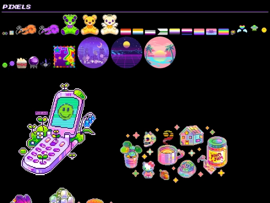 collections/pixels screenshot