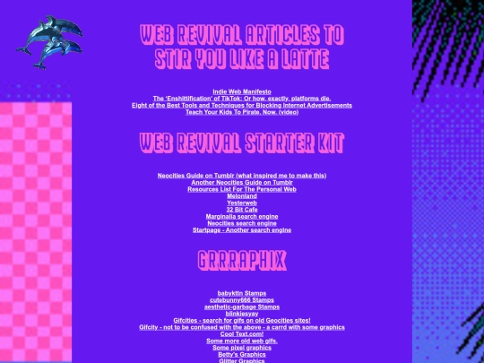 links screenshot