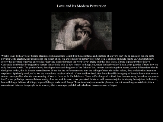 journalEntry/LoveandItsModernPerversion screenshot