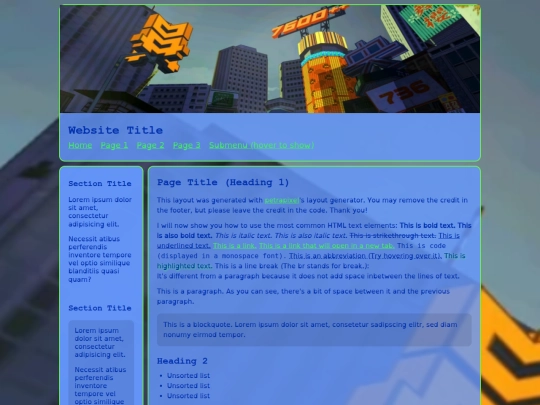 index screenshot