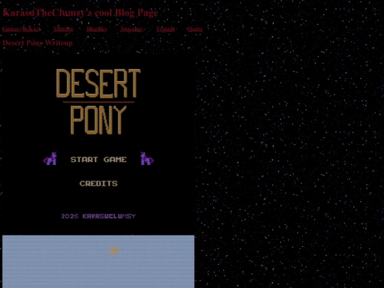 blog/DesertPony screenshot