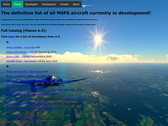 Planes_A-Z screenshot